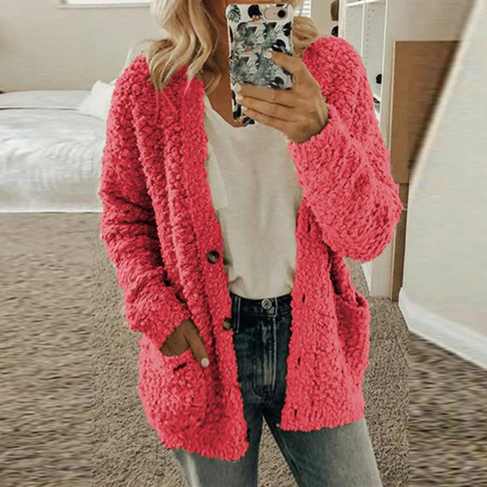 Autumn Soft Long Coat Women Jumper Pull Femme Loose Knitted Ladies Outerwear Outerwear Buttons Cardigan Coat Sweater Clothing