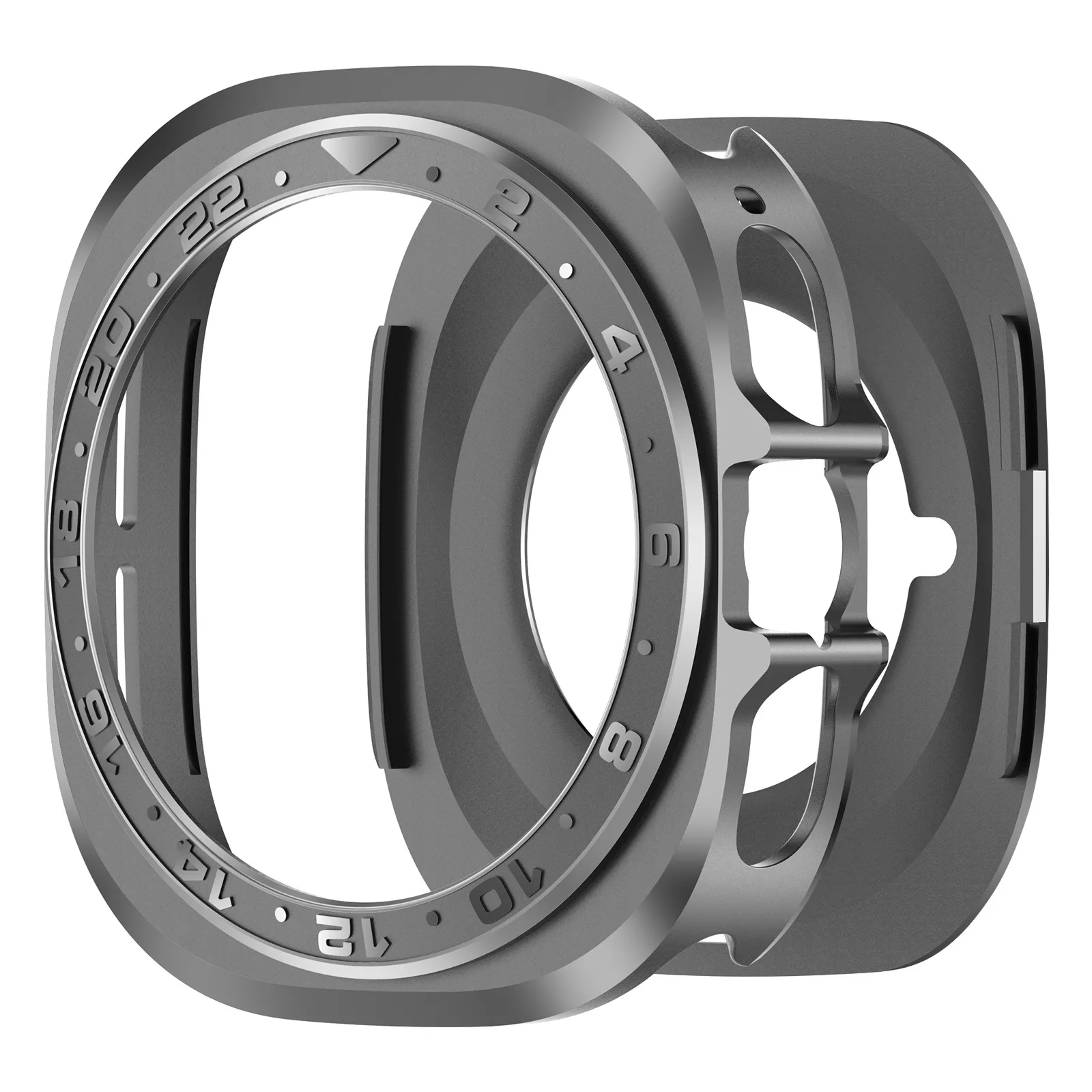 Para samsung galaxy watch ultra 2025 caso liga acessórios quadro duro caixa de metal para samsung galaxy watch 7 ultra 47mm