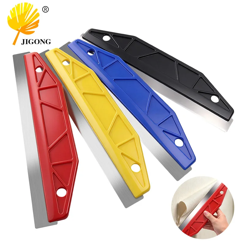 1 PC Wallpaper Cutting Knife Multifunctional Stainless Steel Scraper Putty Knife for Wallpaper Construction Cleaning
