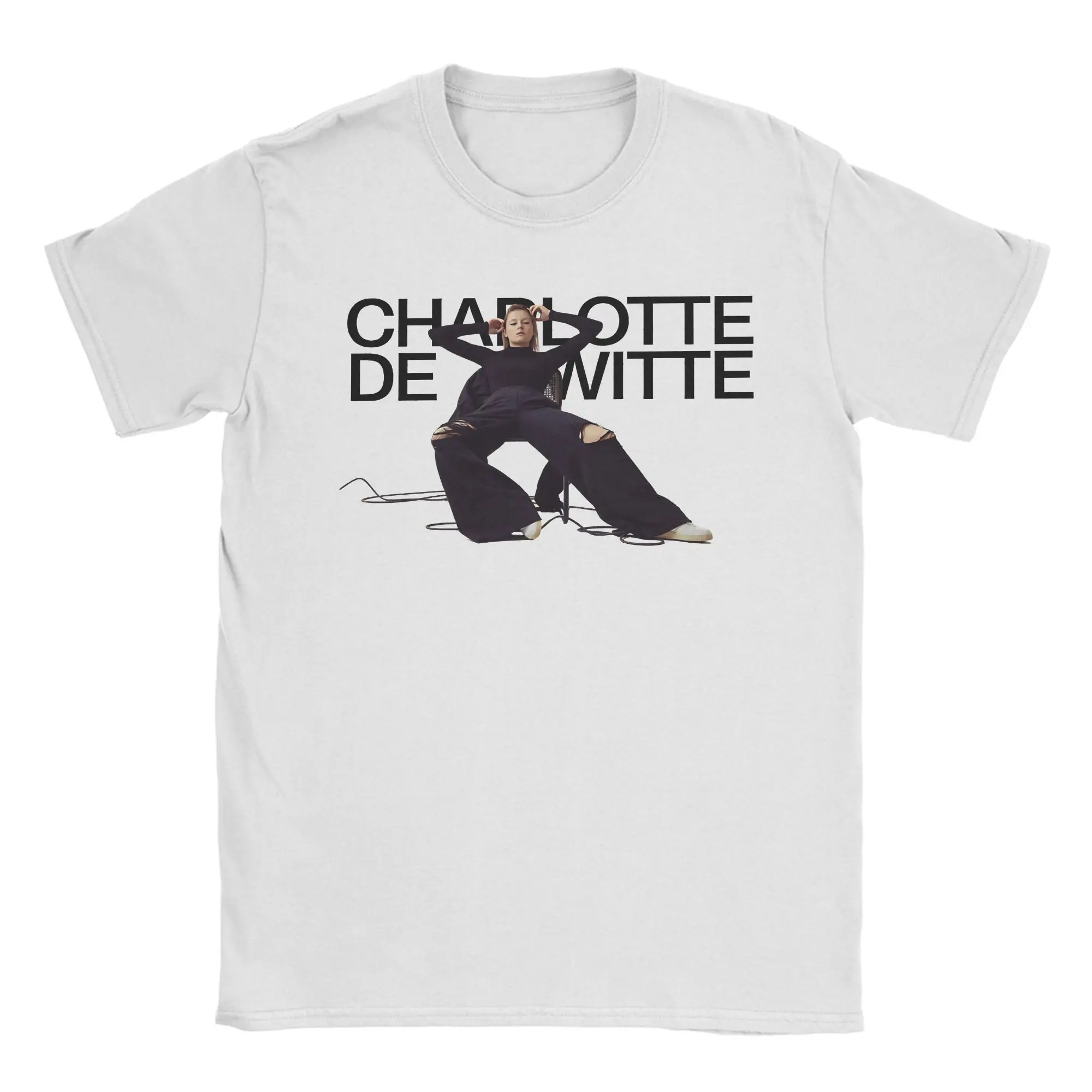 Men's T-Shirts Charlotte de Witte Casual Pure Cotton Tee Shirt Short Sleeve  T Shirts Round Neck Clothes Plus Size