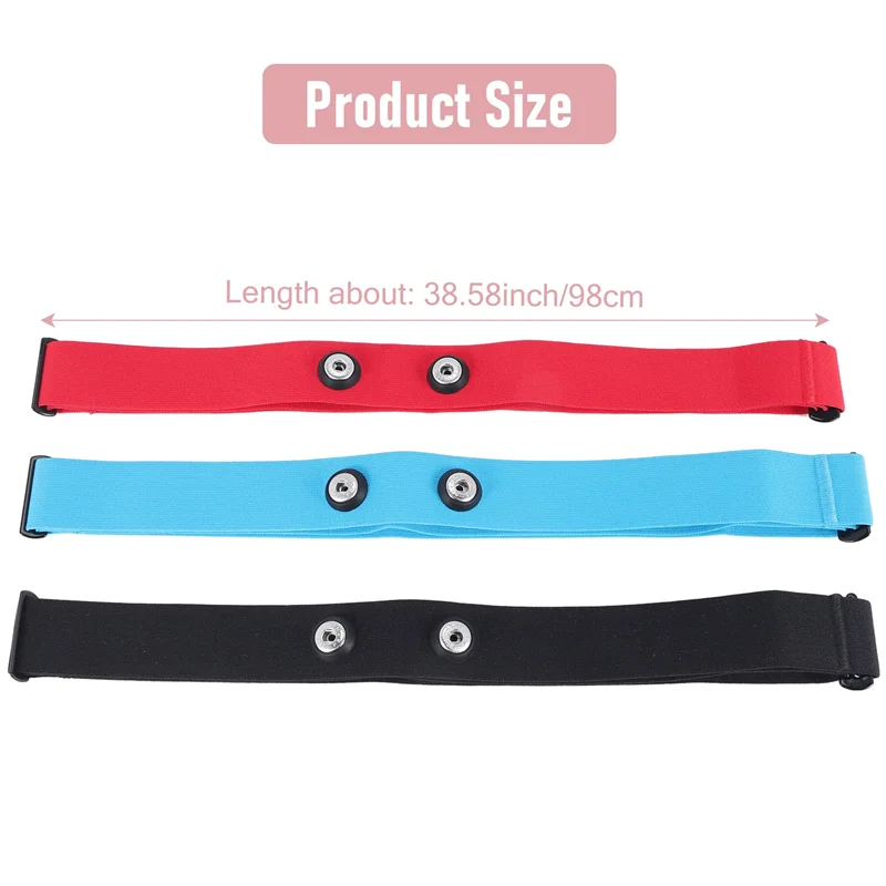 3Pcs For Magene Heart Rate Chest Strap Adjustable Elastic Strap For Polar Wahoo Garmin Sports Wireless Monitor Rate Belt