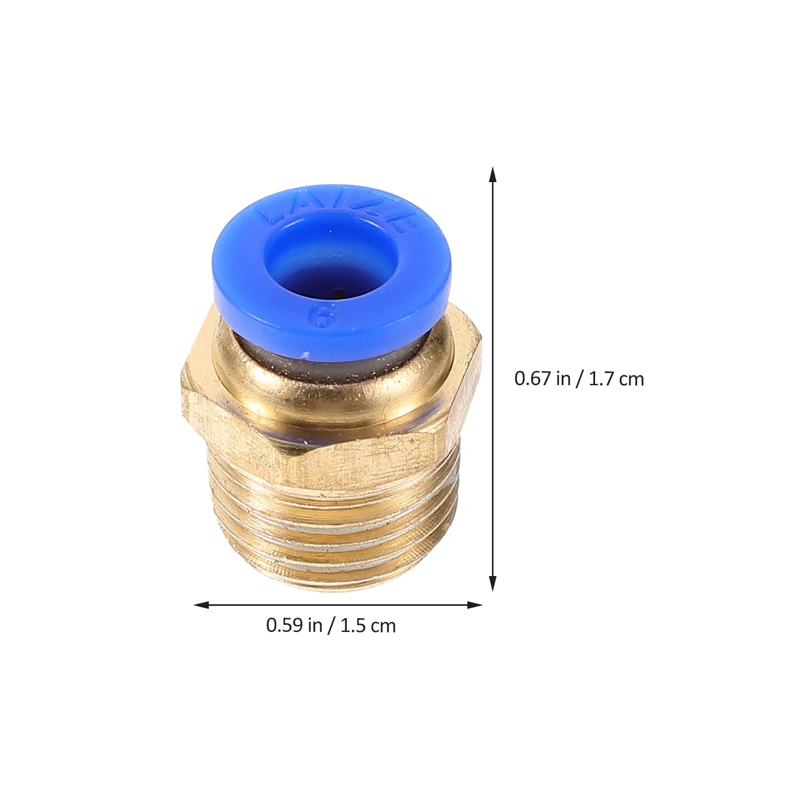 10pcs 6mm Quick Connect Air Hose Coupling Straight Male-to-Male Plastic Crimp Fitting for Mechanical Projects