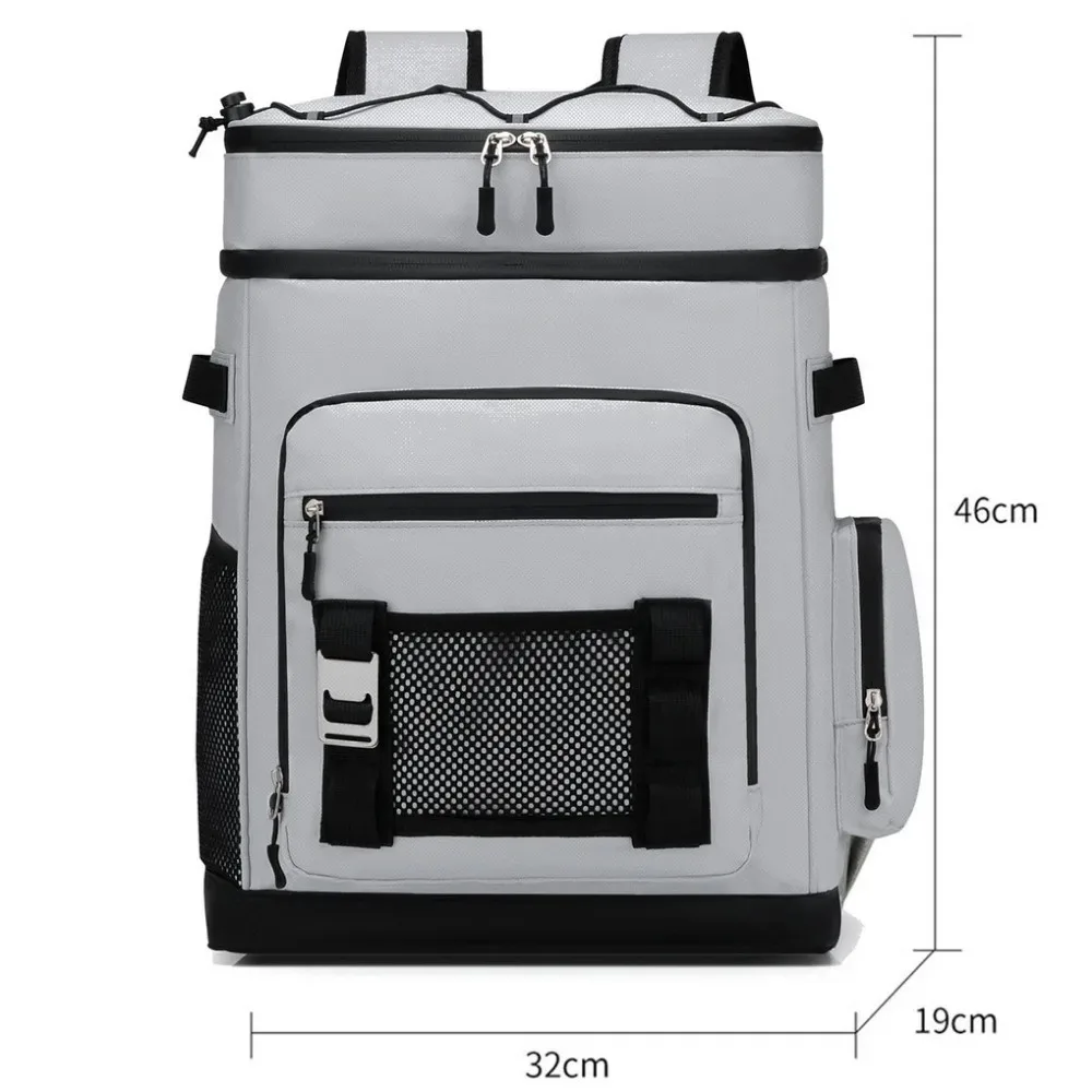 Waterproof Thermal Insulation Cold-proof Ice Pack Outdoor Camping Fishing Picnic Lunch Bag Leak-proof Refrigerated Backpack