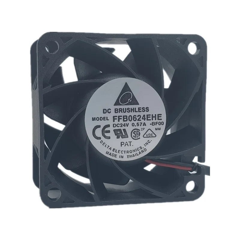 Nieuwe Delta FFB0624EHE 24V 0.57a 6038 6Cm Bal Frequentieomvormer Industriële Computer Fan