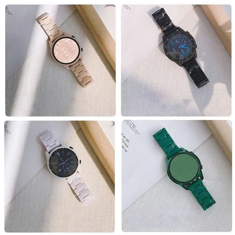 20 22mm band For Samsung Galaxy 6/5/pro/4/classic 46mm/Active 2/Gear S3 Frontier Resin bracelet Huawei watch GT/2/2e/3/Pro strap image 2