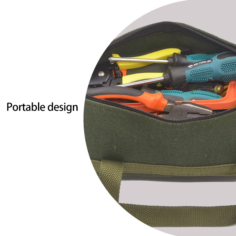 

Multifunctional Organizer Bag Large Capacity Durable Canvas Storage Bag For Screwdriver Wrench Pliers Hardware Tool Storage Bag