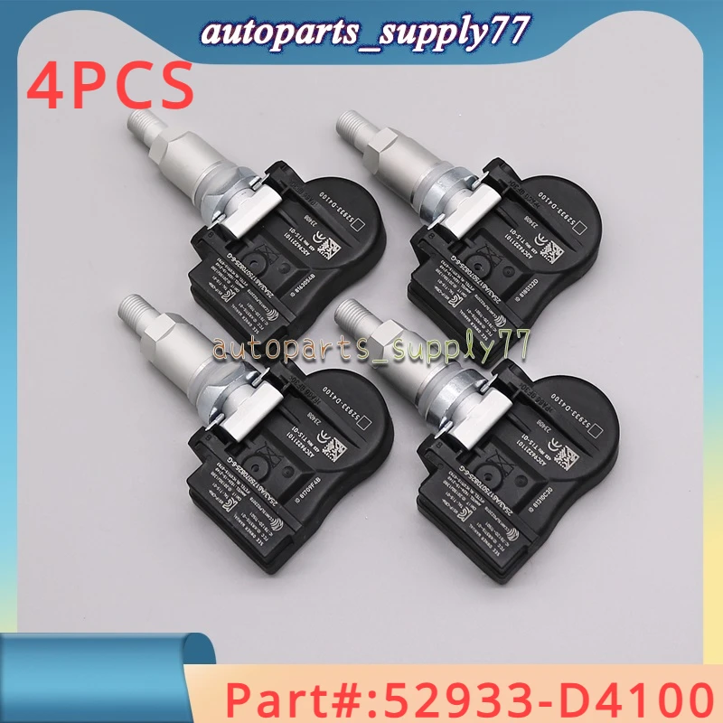 4Pcs/Lot New For 2015-2022 Hyundai ELANTRA I30 I30 FASTBACK KIA OPTIMA NIRO Tire Pressure Monitor SENSOR 52933-D4100 52933-F2000