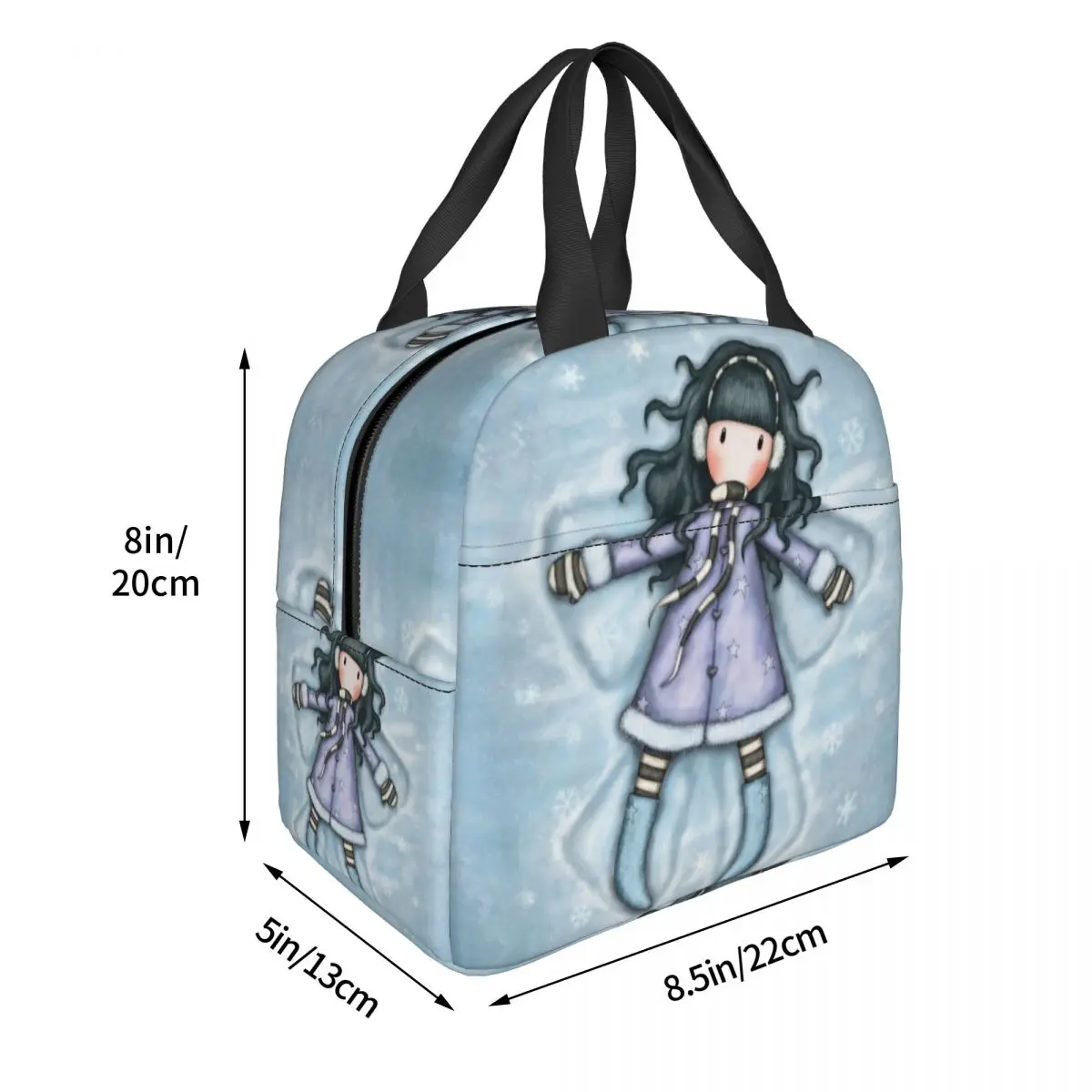 Santoro Gorjuss Doll Insulated Lunch Bag Large Art Cute Cartoon Meal Container Cooler Bag Lunch Box Tote School Picnic Girl Boy