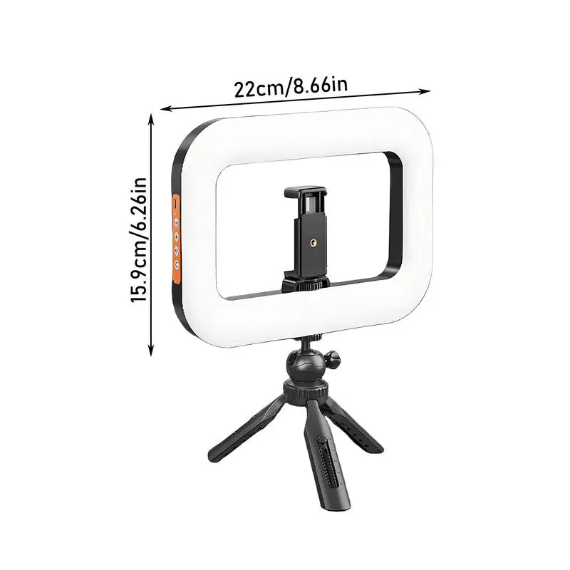 LED Ring Lighting Photography Rechargeable Selfie Light, Portable Mobile Phone Live Video, Makeup Studio Rabbit Cage Fill Light