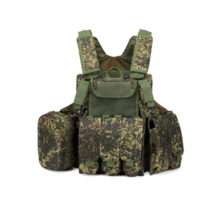 Imagem -02 - Colete Tático Destacável para Homens Homem Verde Pequeno Russo Camuflagem Emr Sub-bolsa Molle Novo