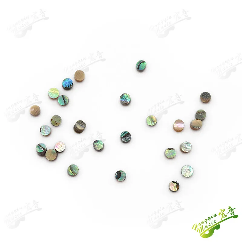 HUATOOL 10 Stück/Set Echte Farbige Abalone-Muschelklangpunkte Gitarrenzubehör Material Durchmesser 2mm/3mm/4mm/5mm/6mm – Detail 15
