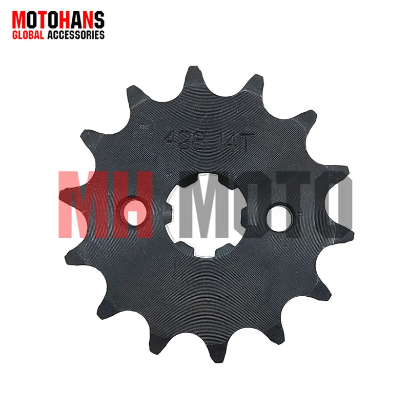 

428-14T 1045 STEEL FRONT SPROCKET BLACK COLOR FOR C100 C110 WIN100 ECO100