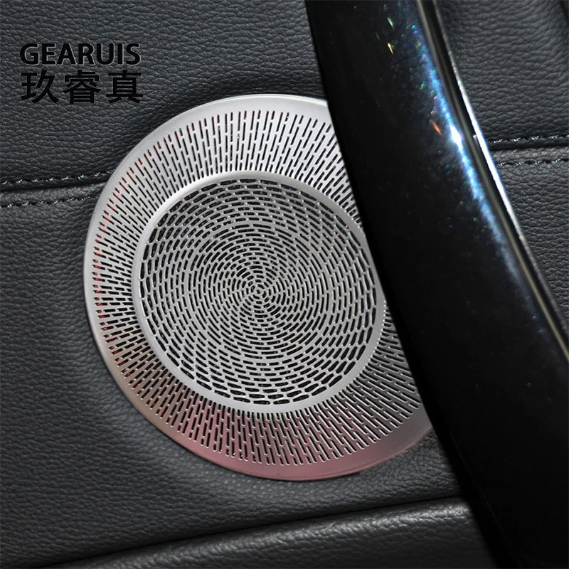 For BMW 1 Series E81 E82 E87 2007-2011 Car Door Panel Loudspeaker Sound Pad Stereo Audio Speaker Cover Interior Auto Accessories