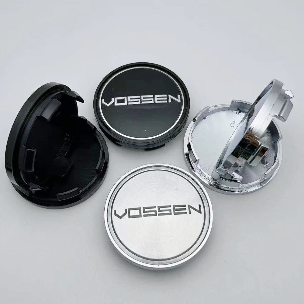 

4pcs Vossen Logo Emblem Car Wheel Center Caps 65MM (59MM I.D) Wheels Hub Hubcaps Auto Rim Center Cover Replace Car Accessories