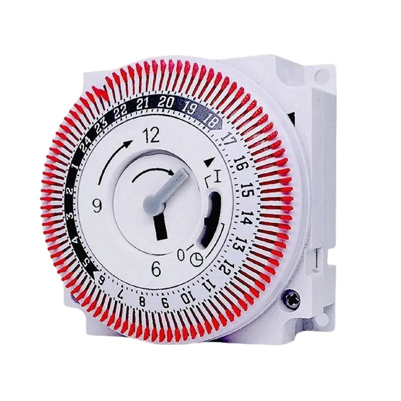 ABGH-Mechanical Timer Switch 16A 230V Rotary Dial Analog For Industrial& Home Appliances Daily Time Control