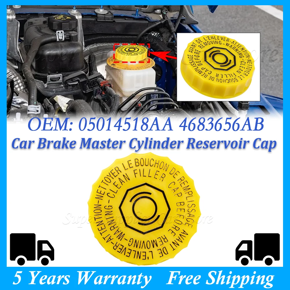 

Brake Master Cylinder Reservoir Cap For JEEP For WRANGLER 2007-2020 For GRAND CHEROKEE 1994-1998 05014518AA 05014518AA 4683656AB