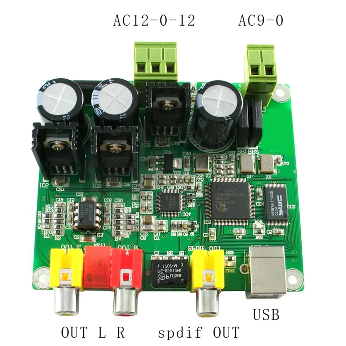 

Новая электронная декодерная плата 32BIT384K / USBDAC (CM6631A + AKM4490) 32/384KDAC