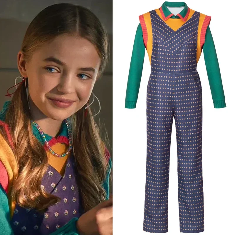 

Anime Stranger Season 5 Cosplay Costume Holly Wheeler Halloween Performance Suit Children's Set Adult Clothing