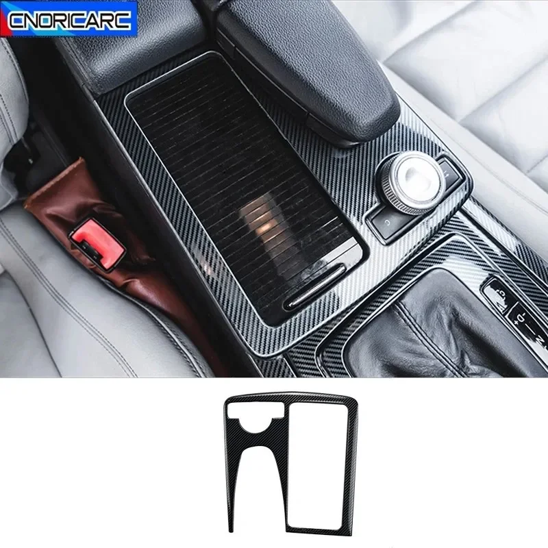 For Mercedes Benz E Class Coupe W207 C207 2009-13 Car Console Gear Shift Water Cup Frame Decoration Stickers Accessories LHD RHD