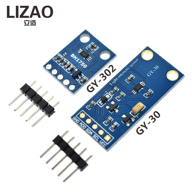 LIZAO GY-302 GY-30 BH1750 BH1750FVI Digital Light Intensity Illumination Sensor Module 3V-5V for Arduino