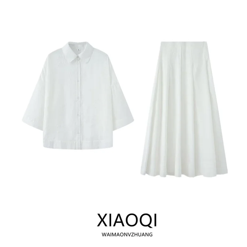 

Летняя коллекция 2025: Модная повседневная блузка с бахромой, универсальная свободная блуза оверсайз, стильный комплект для молодых профессионалов