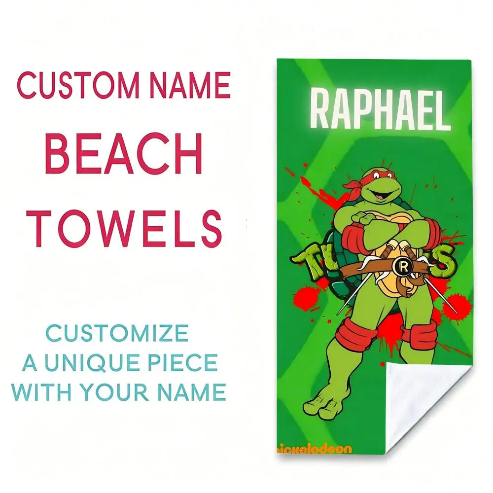 T-Teenage Mutant Ninja Turtles Towel Towel Beach Towel Oversized Quick Dry Towel Absorbent Soft Swim BeachTowels for Men Women