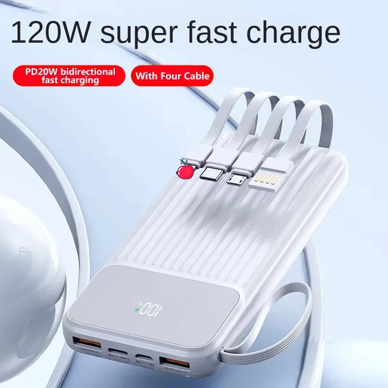 แบตสำรอง PD22.5W แบบพกพา20000mAh ไฟ LED แสดงผลดิจิตอลแบตเตอรี่ภายนอกแล็ปท็อปชาร์จเร็วสำหรับ iPhone Huawei powerbank