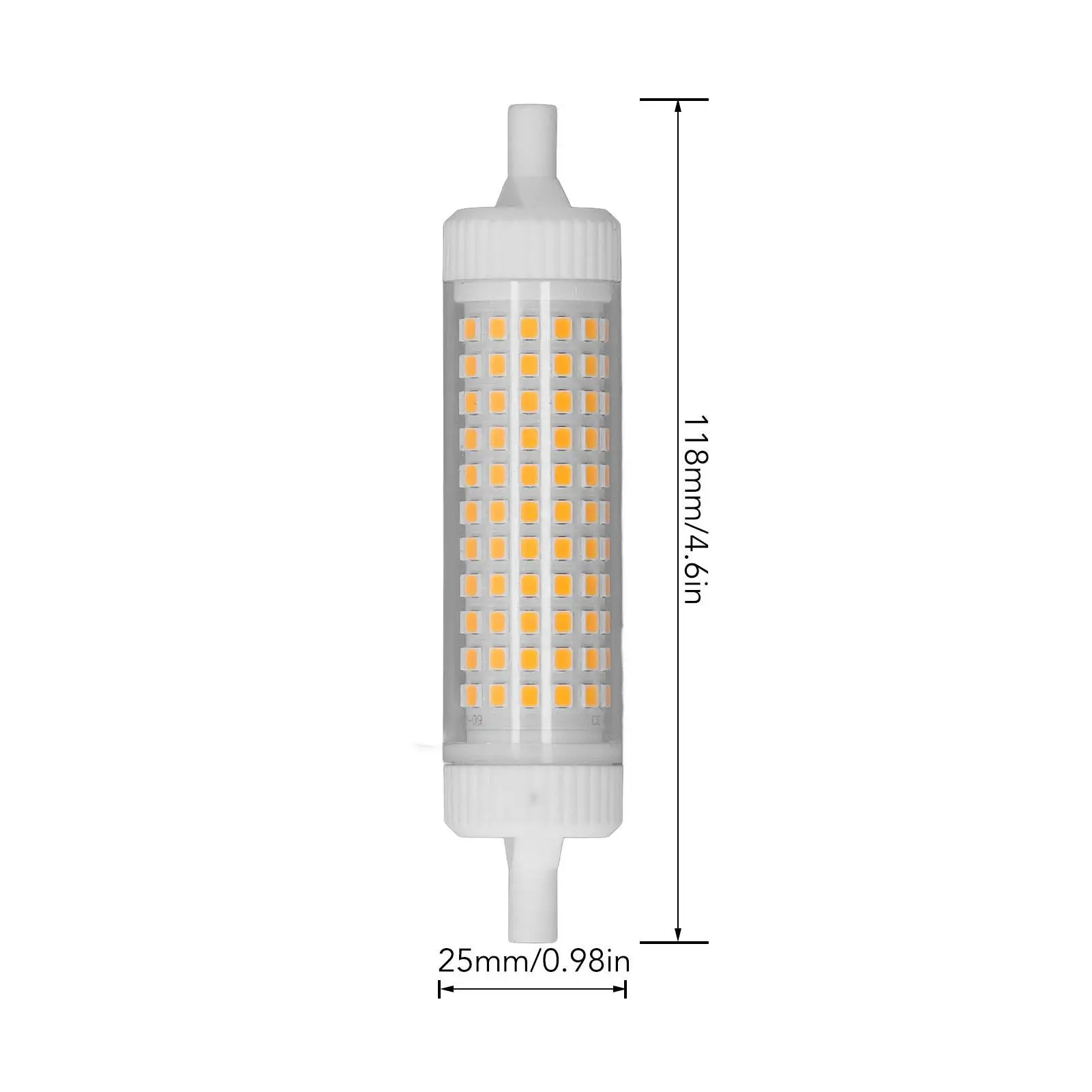 Dimmable R7S Bulb 15W 220V 118mm Double Ended High Brightness Plug & Play for home Lighting