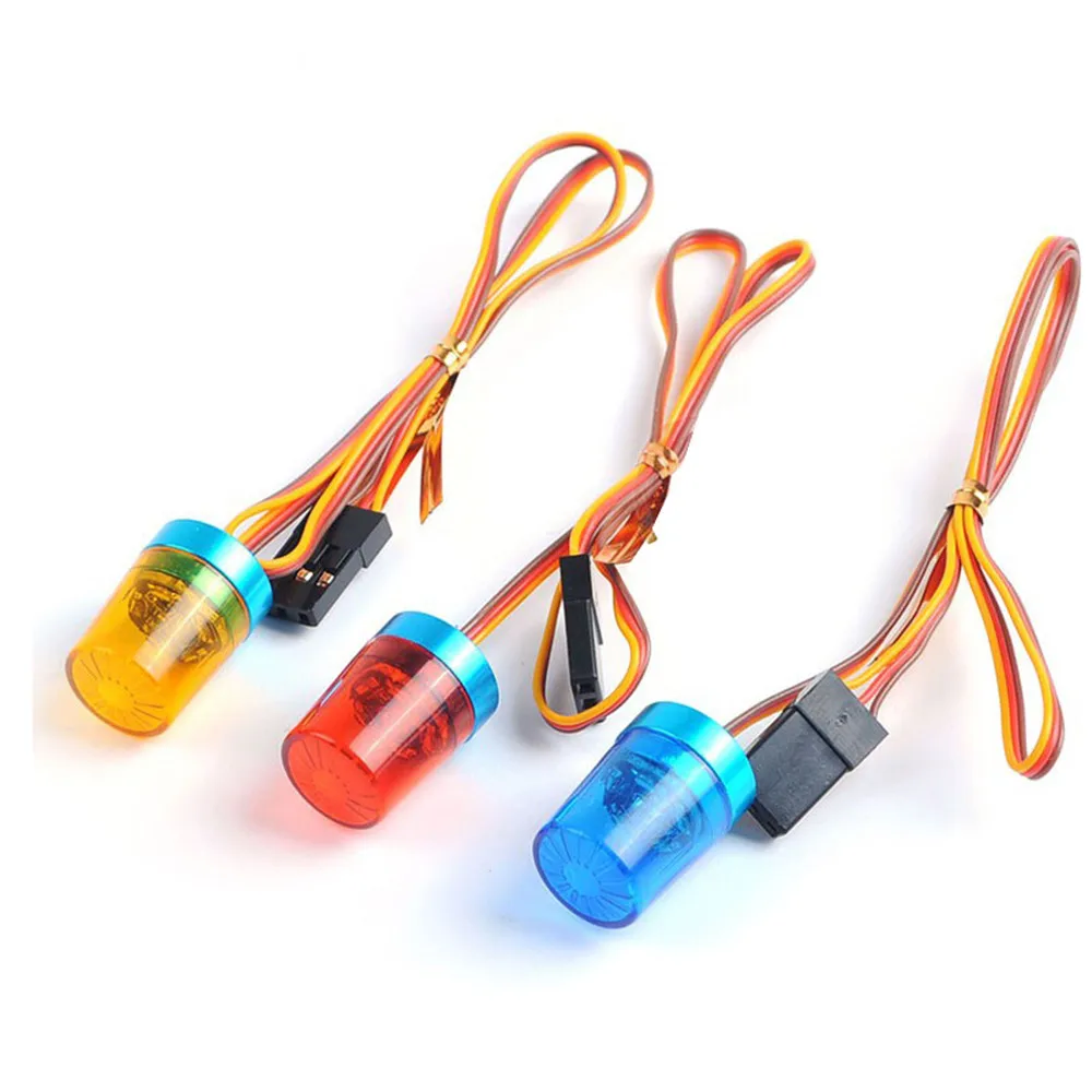 1/10 RC Car Led Flash Lights Multi-function 360 Degree Rotating Flashing Lamp For 1:10 RC off road Car 1/14 Tamiya Tractor 1PCS