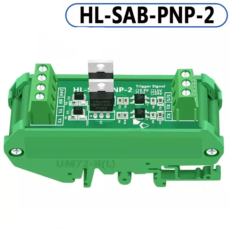 Placa amplificadora PLC DC, módulo de relé de estado sólido sin contacto de 2 vías, aislamiento fotoeléctrico PNP NPN DC3.3, salida de 5V 12V 24V