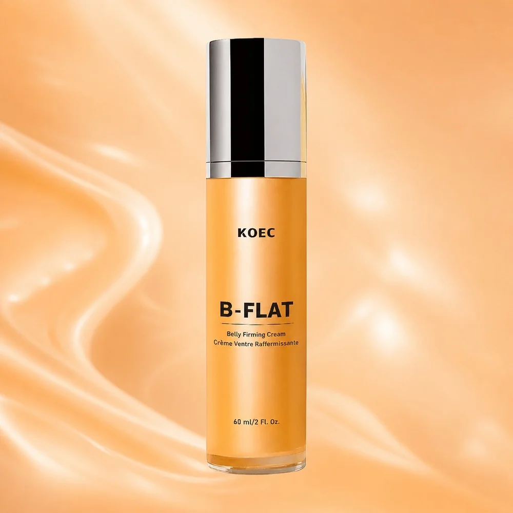 US Local 60ml KOEC B-Flat Belly Firming Cream Decreases Stretch Marks Smoothing Tightening Moisturizing Belly Skin Centella Avocado Shea Butter