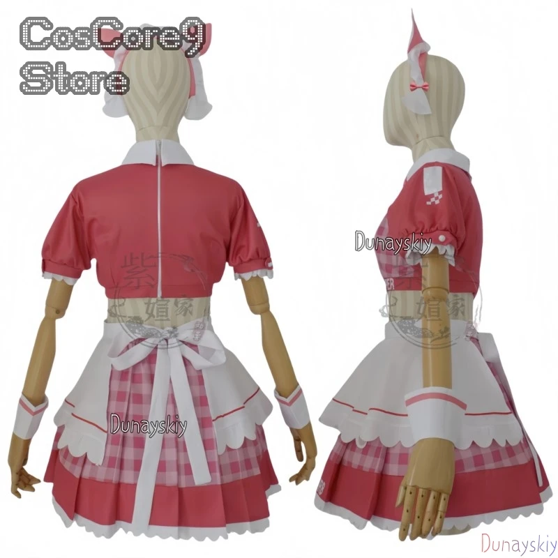 

NIKKE Victory Goddess Crepe Collaboration Alice Naja Tia Maid Cosplay 코스프레 Anime Character Outfit Halloween Role Play Kawaii