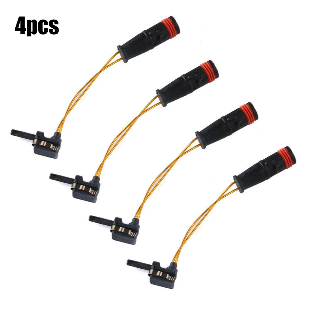 Brake Pad Sensor Wire Kit for Mercedes Front Rear 4pcs with OEM 2115401717 2205400617 2205400717 Compatible with Various Models