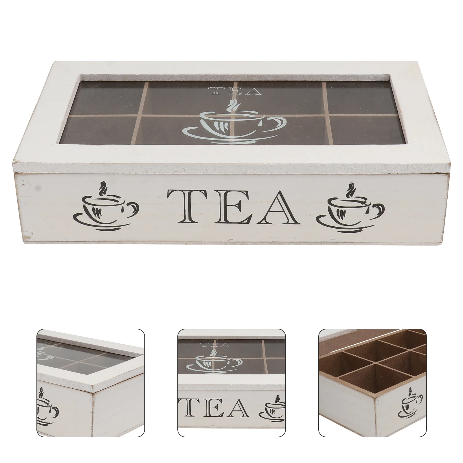 Solid Wood Storage Box Retro Decorative Design Desktop Storage Container Multi-Function Jewelry Holder Home Supply