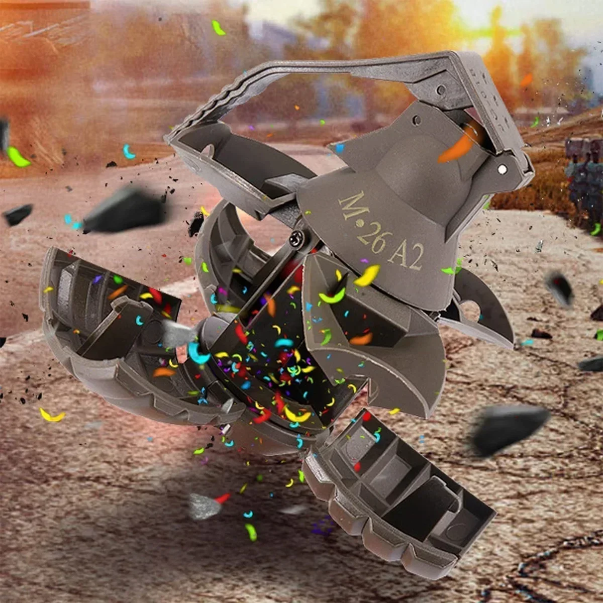 Giocattolo per granata BBlaster - Giocattolo modello CS con palla d'acqua di riempimento - Palla per freccette in schiuma - Oggetti di scena realistici per cosplay - Attrezzatura per paintball softair