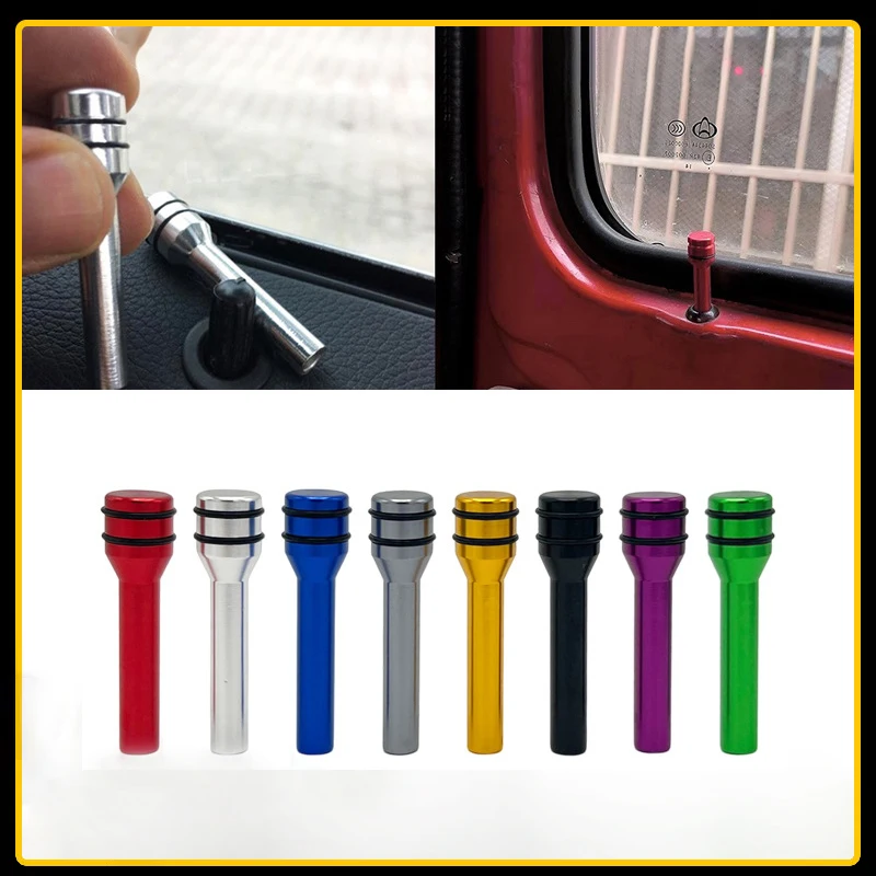 4pcs Car Truck Interior Door Lock 49mm Knob Pull Pins Aluminum Alloy Auto Car Security Door Lock Pins Universal 8 Color