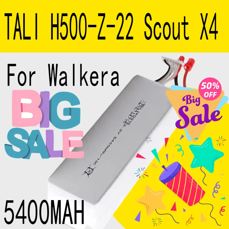 

22.2V 5400MAH 10C For Walkera TALI H500-Z-22 Scout X4 Multi-axis Lithium Battery