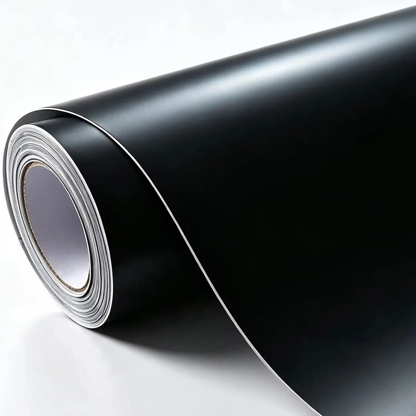 Premium Matt-Schwarze Vinyl-Folienverkleidung Selbstklebende Auto-Motorrad-Möbel-Dekorationsfolie mit Luftfreisetzung