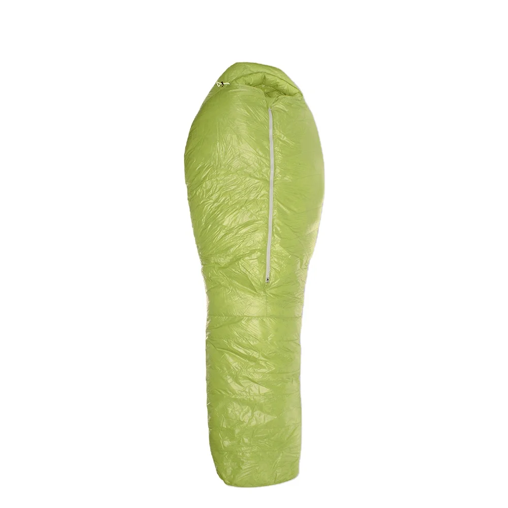 Water Repellent Grey Goose Down Sleeping Bag Filling 1300 g Ripstop Nylon Winter Sleeping Bag Outdoor Camping in Cold Weather