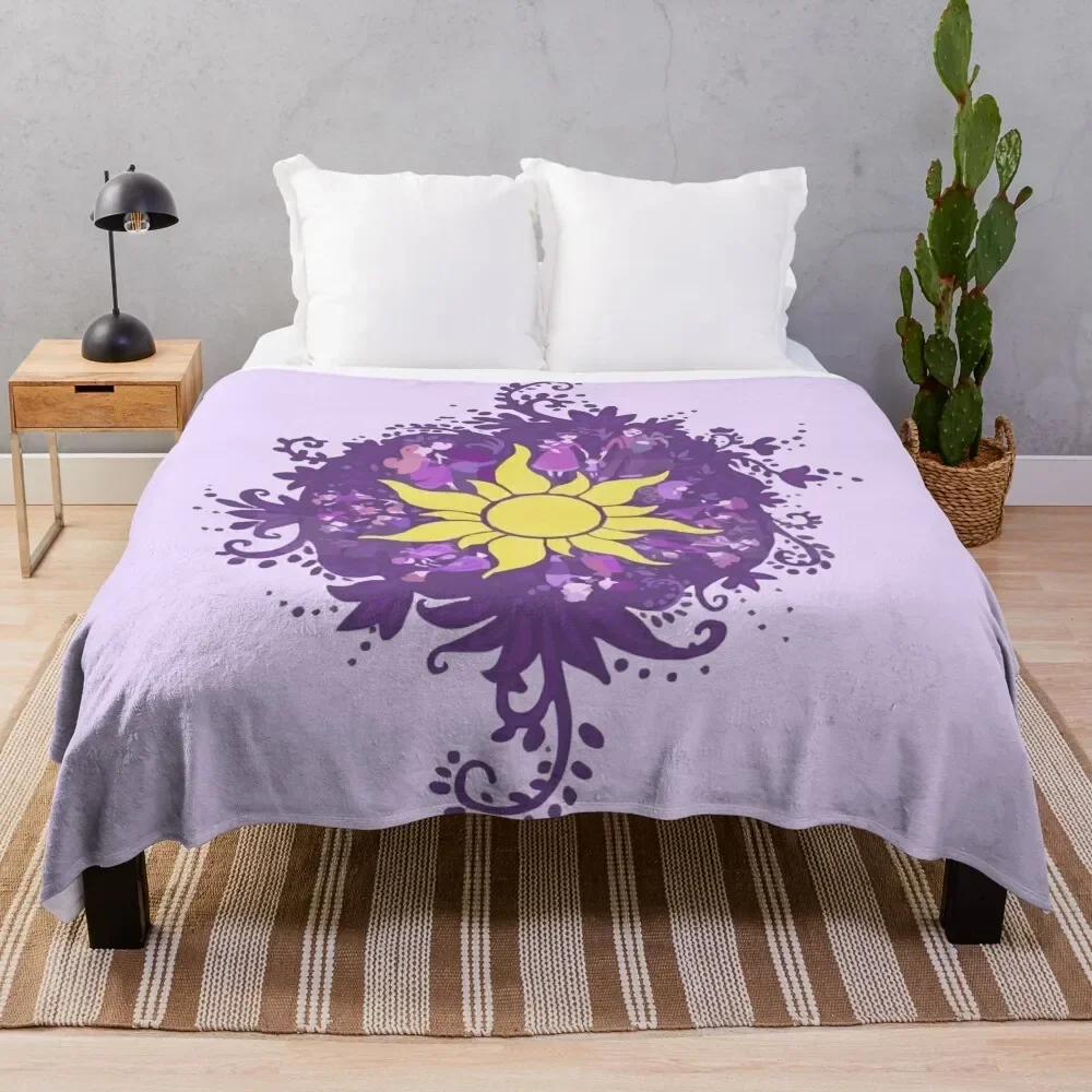 

Tangled - Sun - Kingdom Dance Throw Blanket Summer Decoratives Blankets