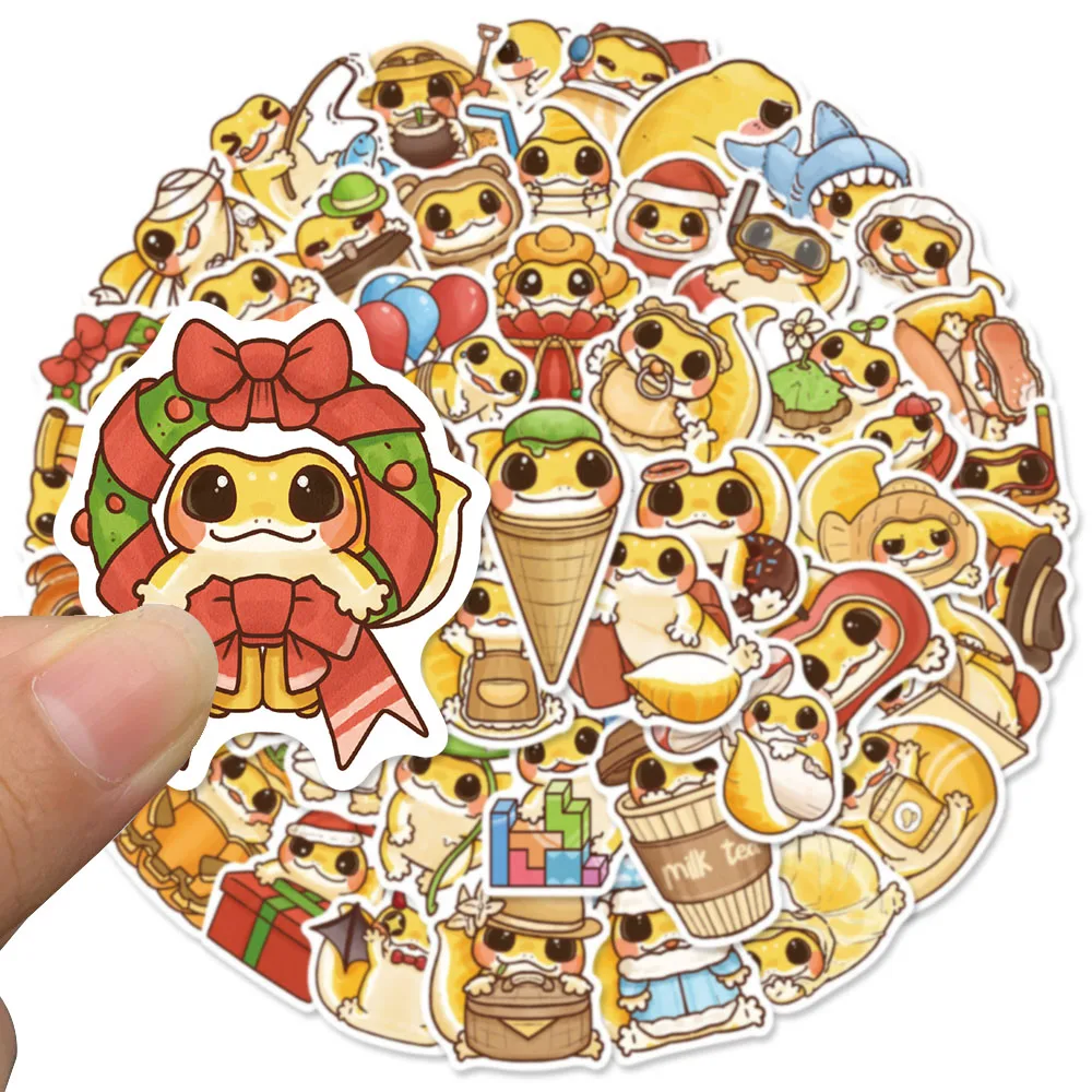 50 قطعة الكرتون لطيف الحيوانات ملصقات الشارات للهاتف سجل القصاصات الأمتعة سكيت خوذة Graffiti بها بنفسك الكتابة على الجدران ملصقات مقاومة للماء