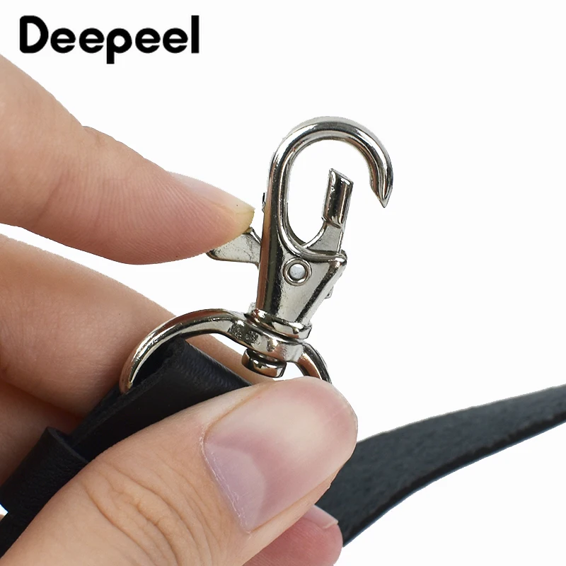 Deepeel Adult Men Suspenders Goth Faux Leather 3 Clips Hook Adjust Strap Braces for Male Jeans Punk Party Harness Belt Jockstrap