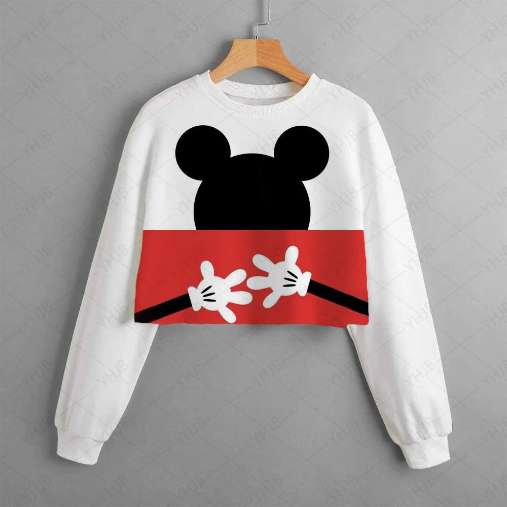 

2025 New Autumn Fashion New Mickey Mouse Sportswear Cartoon Style Round Neck Sportswear For Girls Hooded Sweatshirt