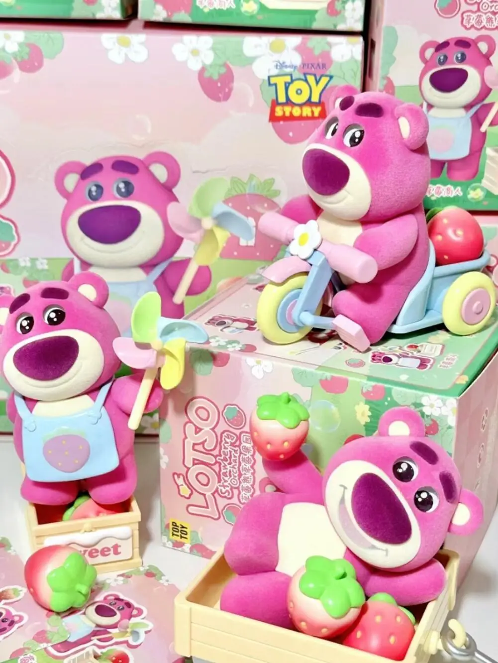 In Stock Toptoy Strawberry Bear Strawberry Orchard Series Cute Garage Kit Ornament Graduation Gift Toy Desktop