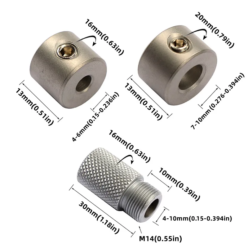 Woodworking Bits Round Dowel Depth Drilling Drill Stop Collars Limit Rings 4-10mm Doweling Jig Bushing Sleeve