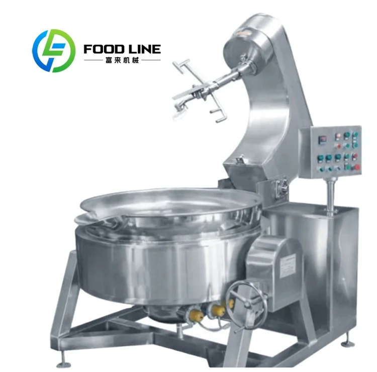 All Purpose Planetary Mixing Cooking Machine Wide Application In Food Beverage Condiment And Deep Processing Industry Production