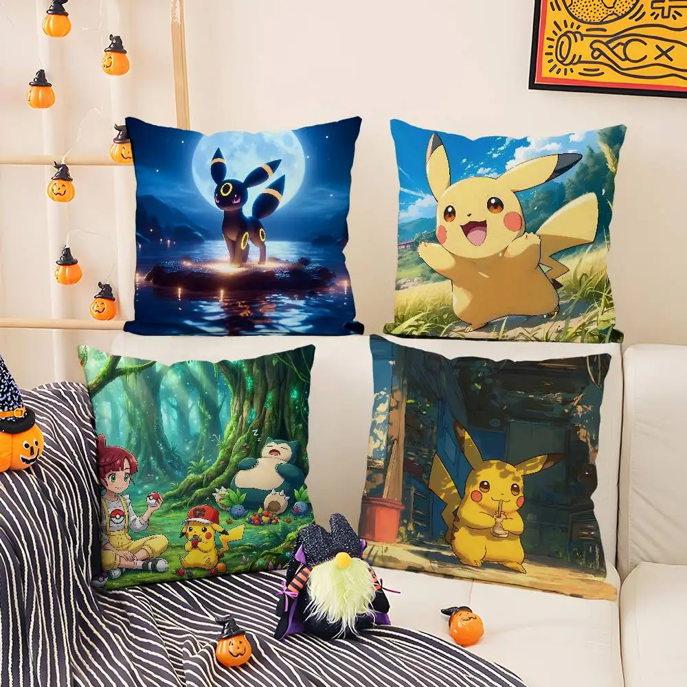 Pokemon Arcanine Anime Plush Pillow Cover Soft Short Plush Cushion Cover For Sofa Bedroom Home Decor Gift Decoration - view 6