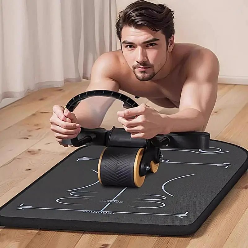 

Ab Roller Wheel Mat Floor Protector Mat For Fitness 59x24 Inch Gym Equipment Workout Pad For Ab Roller Wheel Folding Yoga