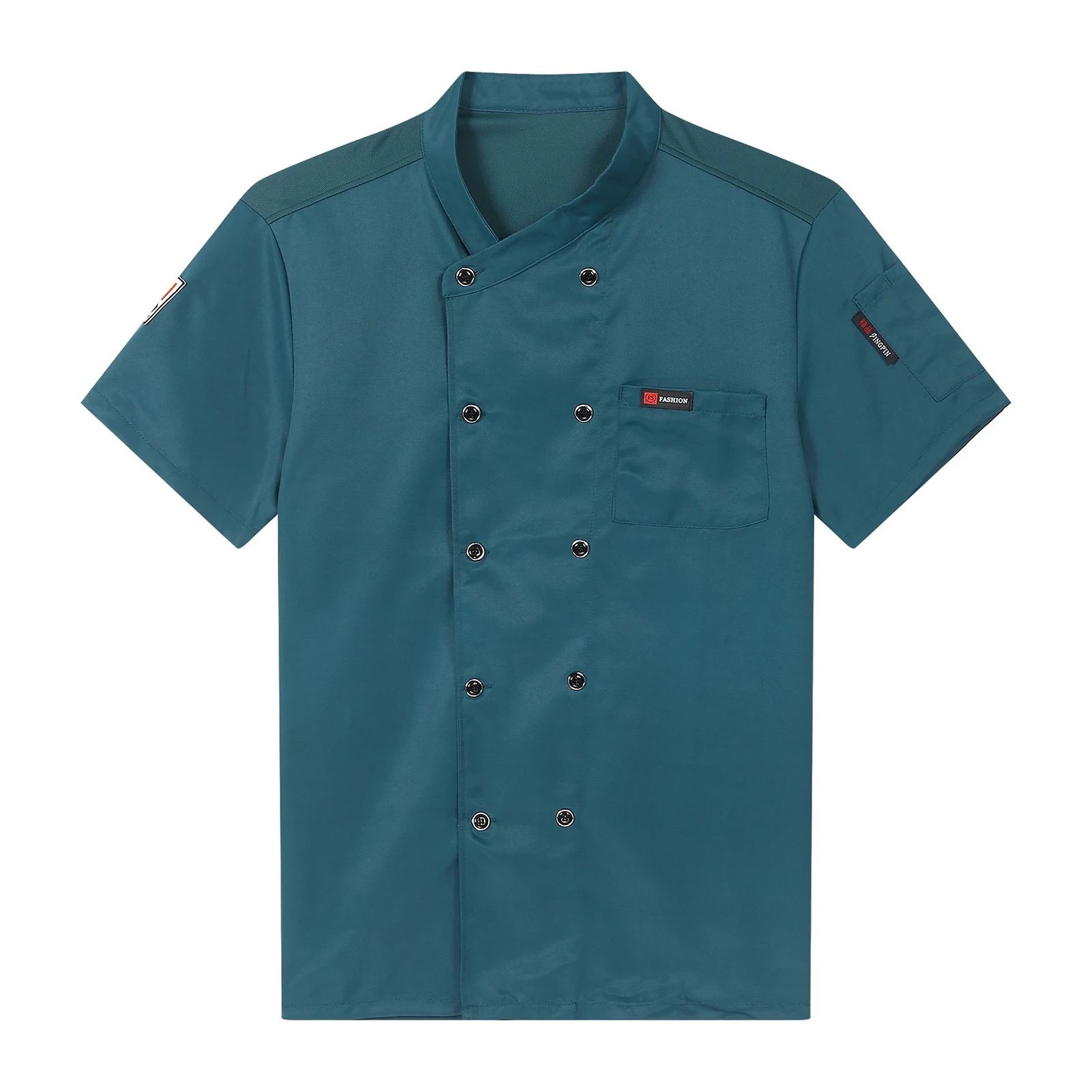 Heren Dames Chef Jas Keuken Restaurant Chef Jas Uniform Ober Werkkleding Double-Breasted Shirt Tops Voor Kantine Hotel