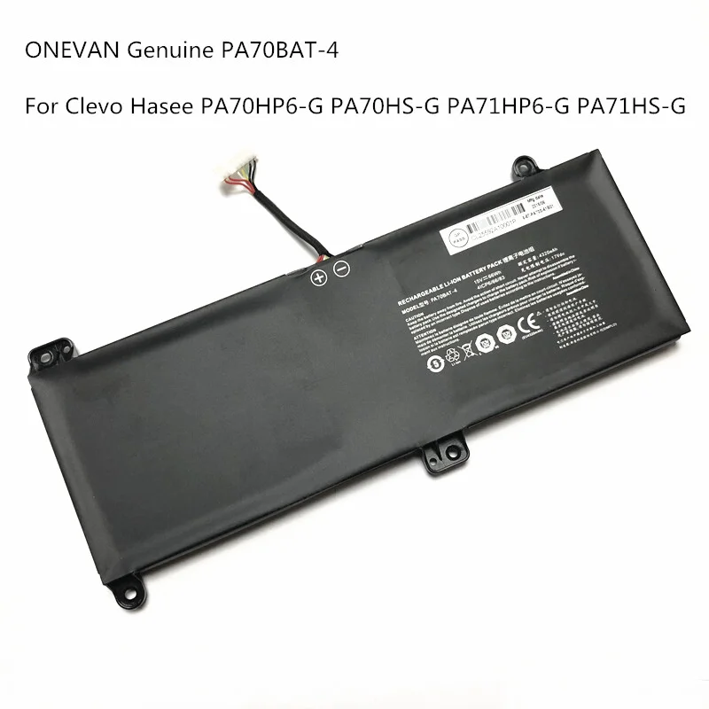 PA70BAT-4 Battery Applicable Clevo PA70HS PA71HS HASEE PA71HP PA71HP6 6-87-PA70S-61-B01